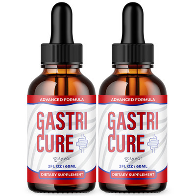 (2 Pack) Gastri Cure Drops Gut Health Support Supplement GastriCure 60 Servings