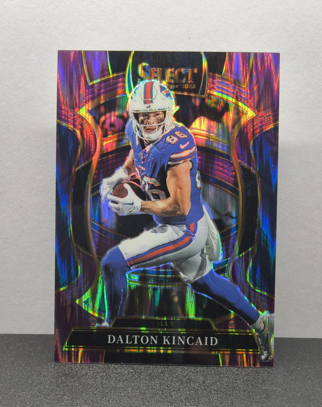 2025 Panini Select Dalton Kincaid Purple Prizm Shock Concourse 031/699 Bills