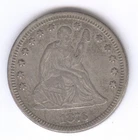 1876 Seated Liberty Silver Quarter + Circulated + No Reserve!