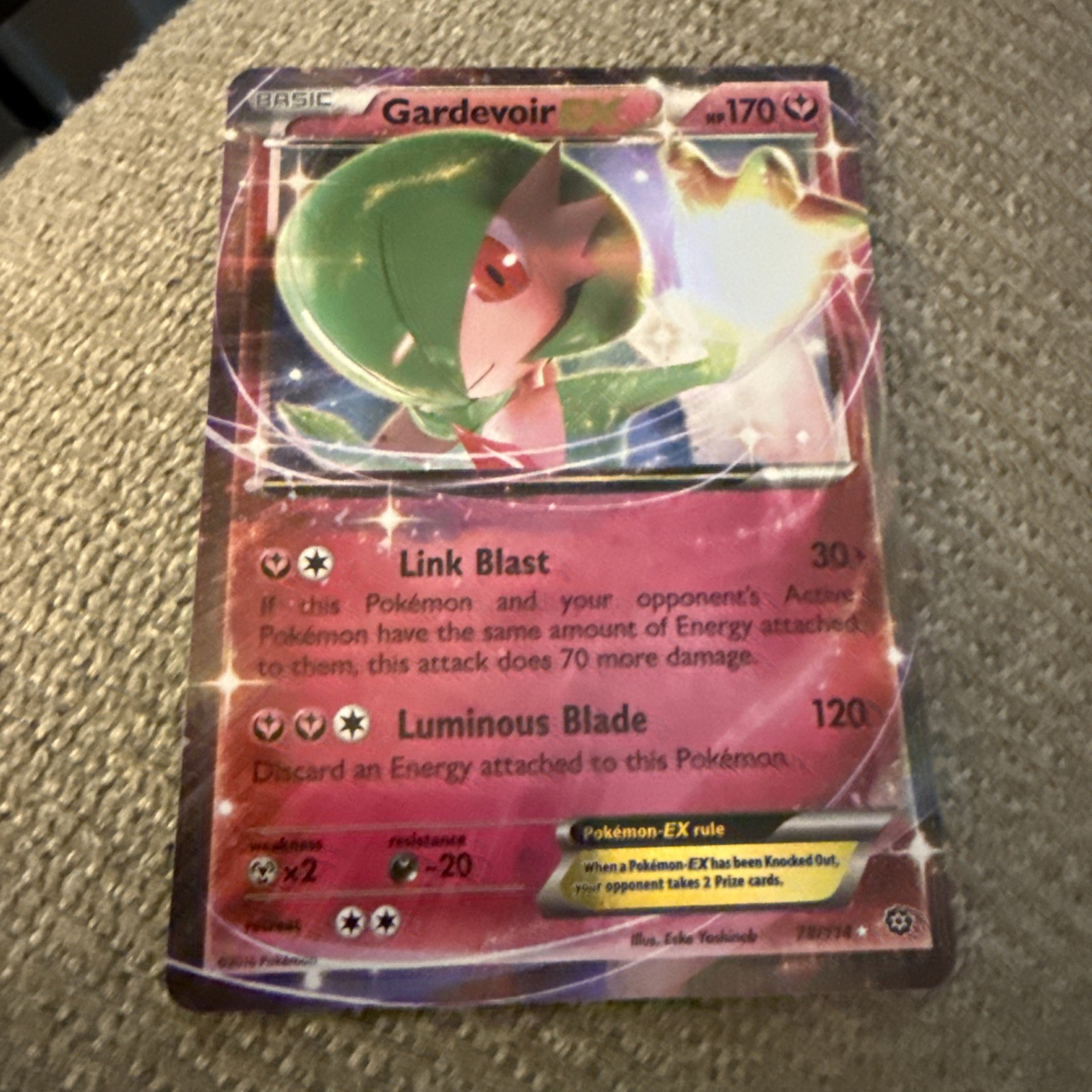 Gardevoir EX 78/114 - Ultra Rare Holo Pokemon Card