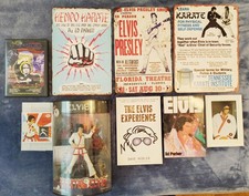 Elvis Presley Karate Memorabilia Lot w/ Books, Posters, Figure & Booklet