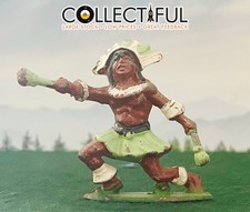 VINTAGE LEAD FIGURE - NATIVE AMERICAN INDIAN - RARE BEAUTY BRITAINS SIZE 764