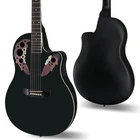41" Cutaway Round Back Black Spruce Right Handed Acoustic Guitar