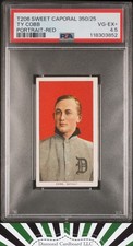 1910 T206 Sweet Caporal 350/25 Ty Cobb Portrait Red PSA 4.5 [MBA SILVER]