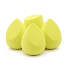 NEW Makeup Sponge Beauty Blender, Yellow, 4 pack, FREE SHIPPING