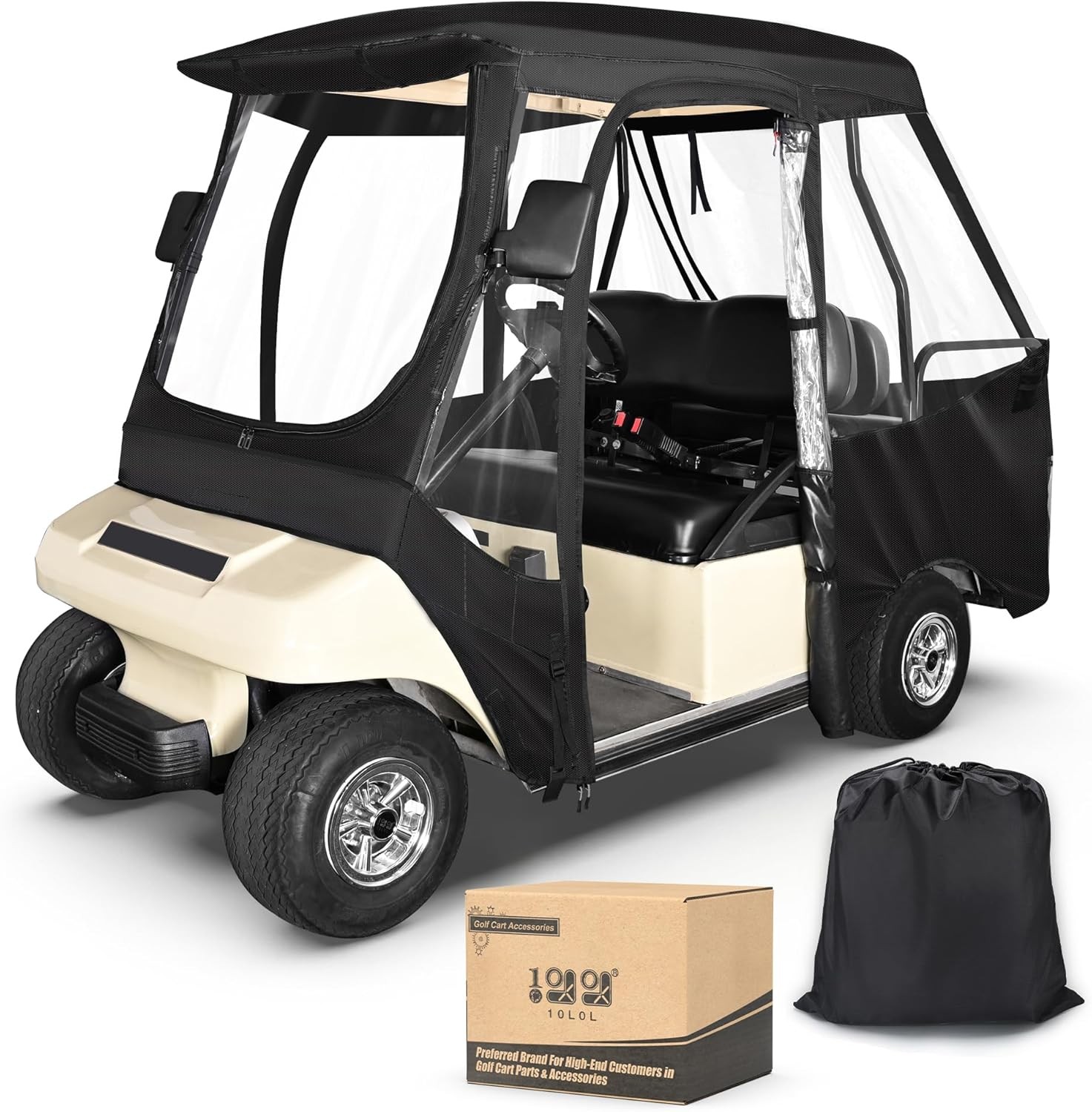 10L0L Golf Cart 4 Passenger Driving Enclosure for Club Car D