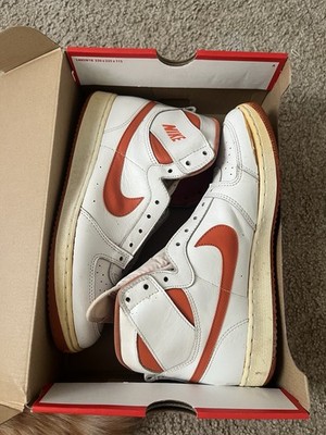 Nike Vintage Team Convention High 1986 Orange Size 10 No Box Nike Vintage Team Convention High 1986 Orange Size 10 No Box