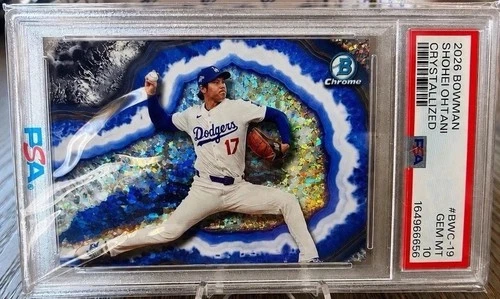 SHOHEI OHTANI 2026 BOWMAN CHROME CRYSTALLIZED #BWC-19 DODGERS PSA 10 GEM MINT