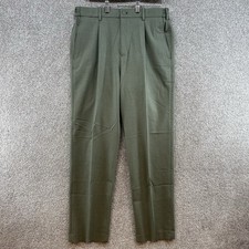 NWT Tommy Hilfiger Dean Relaxed Dress Pants Size 33x32 Sage Stretch Pleated