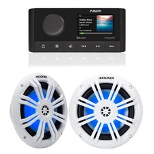 Fusion MS-RA210 Marine System Bluetooth, DSP, AM/FM, XM  49KM604WL LED Speakers