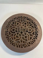 Round Cast Iron Floor Heating Grate With Working Louvers