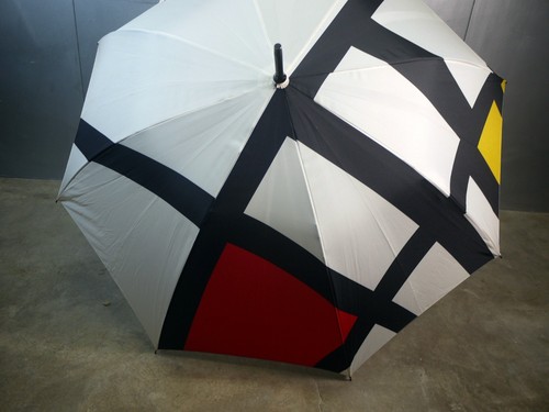 EXC VTG TOTES Pre Owned MONDRIAN Umbrella DE STIJL Modern PoP ART Barnes & Noble - Picture 13 of 15