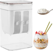 1100ML Yogurt Strainer with Mesh Bag & Lid – Greek Yogurt Maker Filter Container