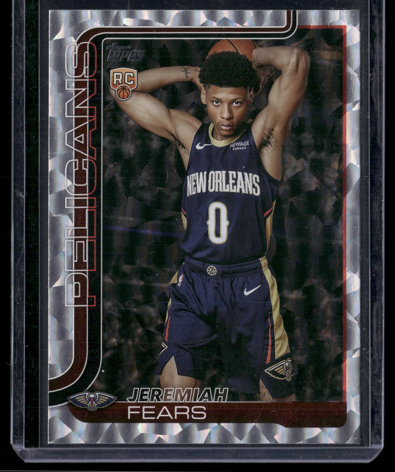 Jeremiah Fears 2025-26 Topps Crackleboard #207 RC New Orleans Pelicans