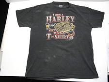 HARLEY DAVIDSON 3D EMBLEM T-SHIRT "1989" SIZE LARGE IN GOOD CONDITION