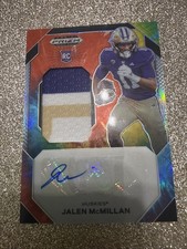 Jalen McMillan Autograph Jersey Card Numbered 14/25