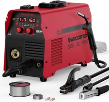 110V 220V, Flux Core MIG/GAS Mig/Lift TIG Welding/Stick Welding Machine with Syn