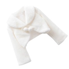 Children Warm Shrug White Kids Tippet Flower Girl Girls Jackets Coats
