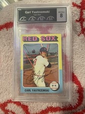 1975 Topps Carl Yastrzemski Boston Red Sox MLB Baseball Card #280 PCG 8