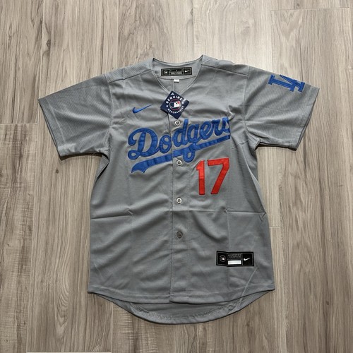YOUTH MEDIUM  #17 Shohei Ohtani stitched jersey -  gray 