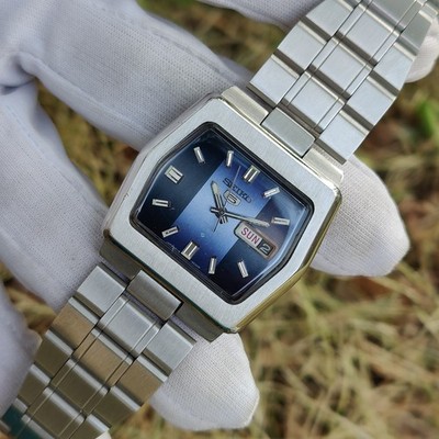 1976 Seiko 5 Automatic 6119-5460 ''Blue Dial'' Vintage Japan Made