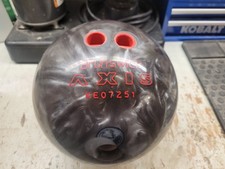 14 Brunswick Axis Bowling Ball, Polyester Plastic, Silver Swirl