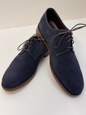 Allen Edmonds Port Washington Nomad Suede Lace Up Blue Dress Casual Shoes 9.5 D