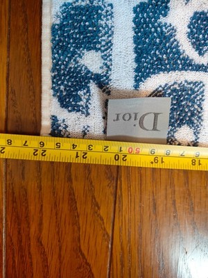Christian Dior Trotter Logo Beach Towel Bath Towel Cotton Blue