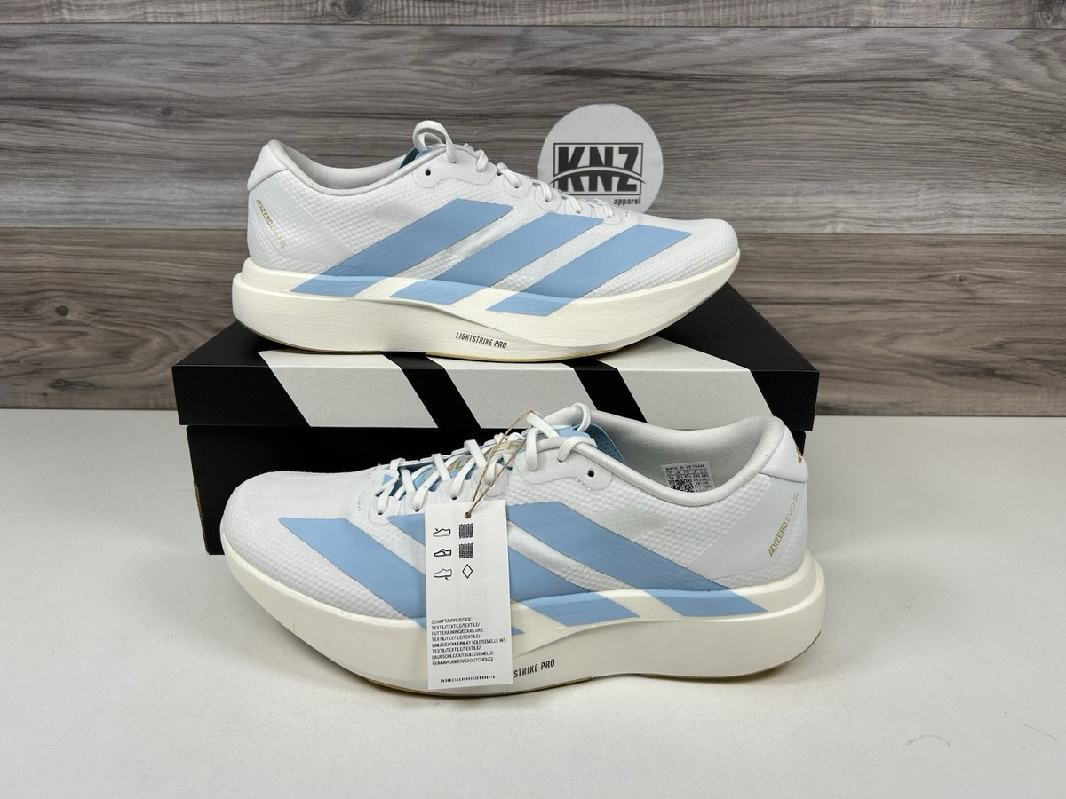 Adidas ADIZERO EVO SL Woven White Clear Blue UNC (JQ4527