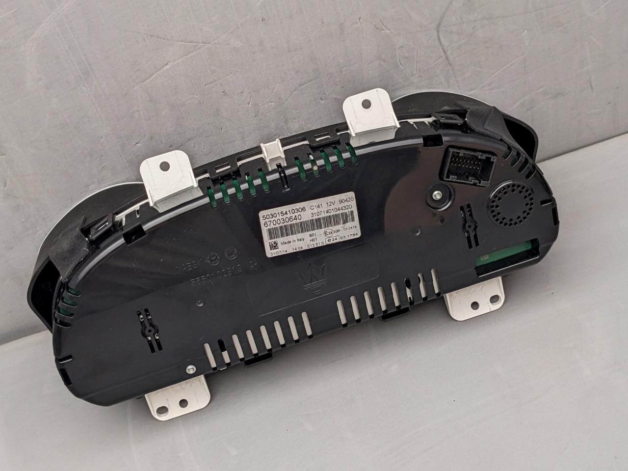 2014-2016 Maserati Ghibli Q4 S 3.0L 190mph Speedometer Gauge Cluster 670030640