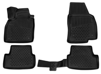 GummifußMatten FüR VW Polo 6 Ab Bj 2017- 3D Passform Hoher Rand Gummimatten