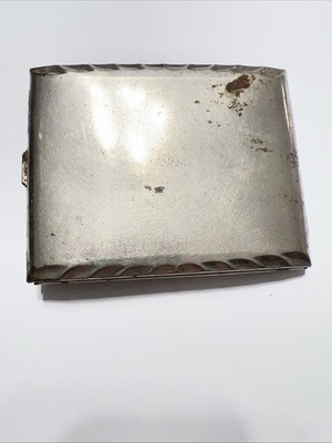 Vintage 1950's Ornate Cigarette Case Holder Stamped Germany