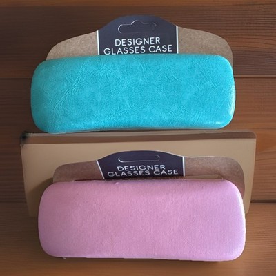 Restposten zwei Stück Hartschale Lesebrillenetui Etuis Brillen blau & rosa
