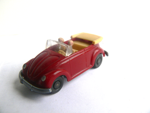 Wiking-Model old VW Käfer 1200 Cabrio m.Hörnern WEINROT 1964 bildschön+rare! - Bild 2 von 7