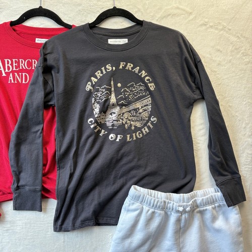 Abercrombie & Fitch Kids Clothes Bundle Sz 13/14 - Long Sleeve, Tee, Sweatpants - Picture 3 of 16