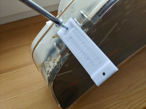 1x Instrument cluster dashboard support repair mounting tab BMW e30 CUSTOM L=R - Picture 6 of 7