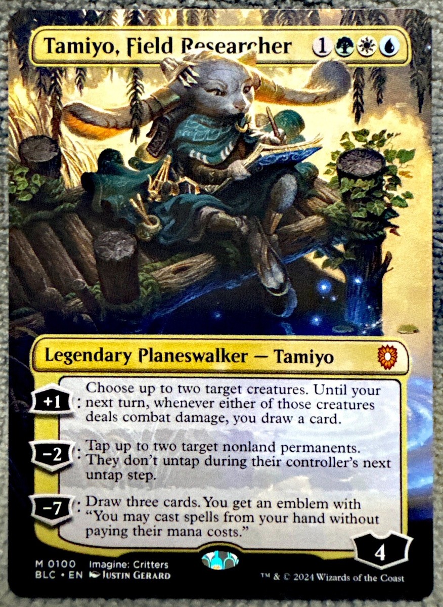 MTG Tamiyo, Field Researcher 100 Showcase Commander: Bloomburrow MTG Card