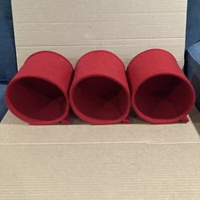 Ethan Allen Disney 2016 - 3 RED Large Storage Bins 8” NO RACK  - Retired