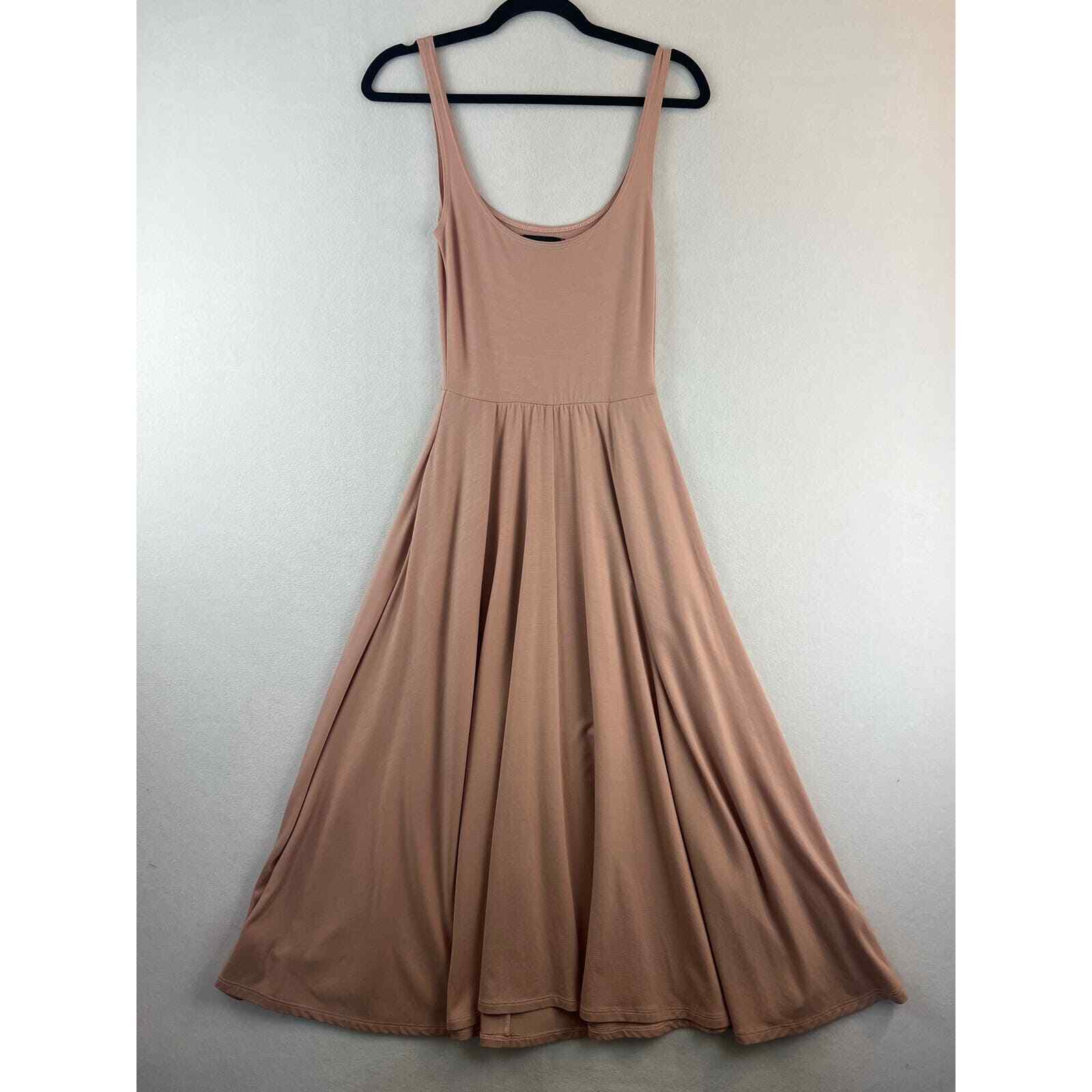 Reformation Rou Knit Dress Blush Pink Midi Sleeveless… Gem