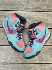 1991 Vintage Nike Hiking Boots Trail Shoes Red Purple Green Size 7.5W/6M