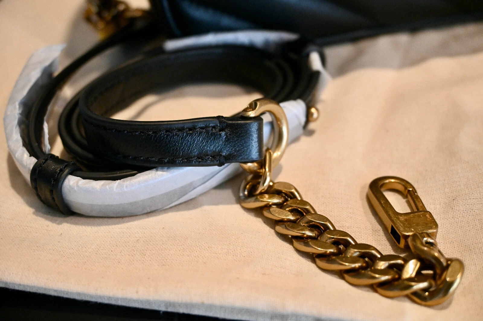 Borsa a tracolla Kira Chevron nuova con etichette $498 tory burch nera