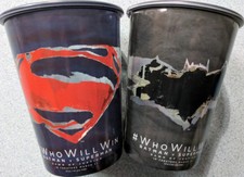 BATMAN v SUPERMAN movie promo CUPS (2 pack) DCEU DC Comics Justice League