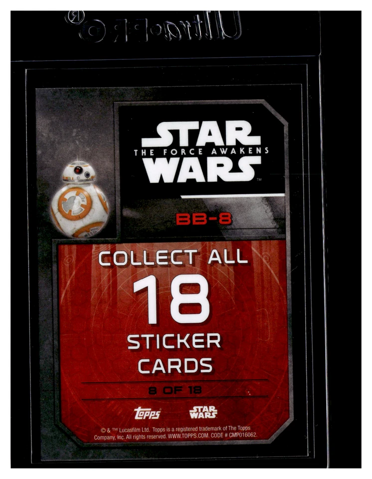 2015 Topps Star Wars: The Force Awakens Series 1 - Stickers #8 BB-8 - Image 2 of 2