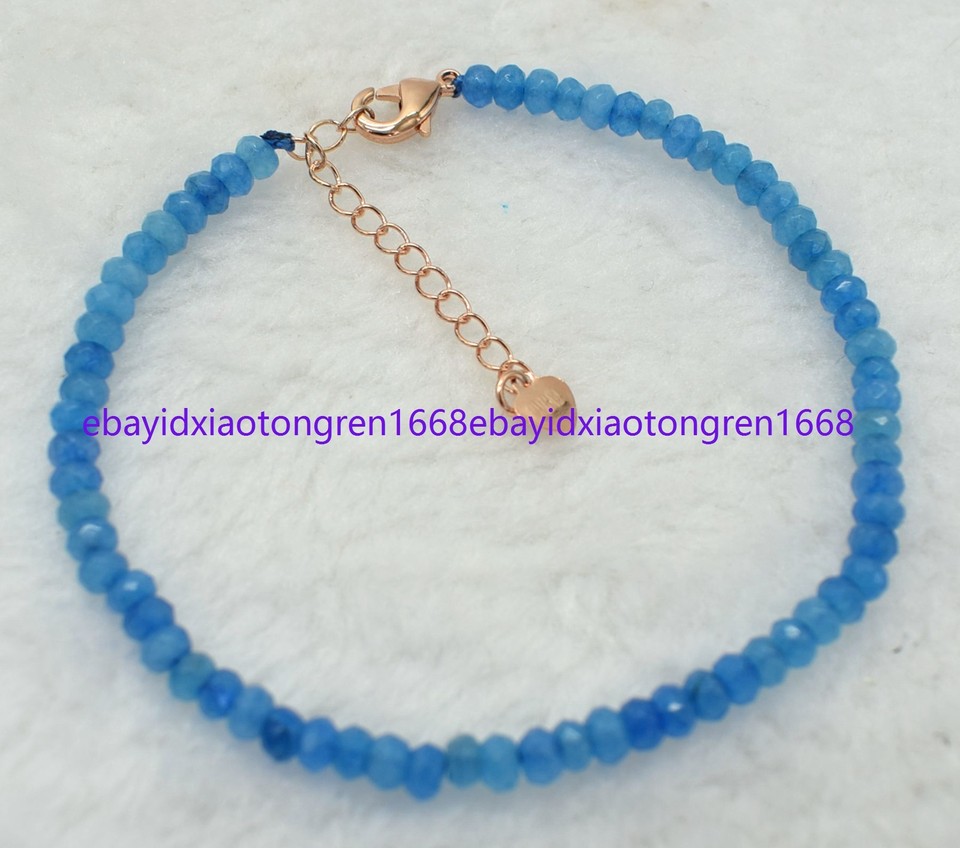 2x4mm Natural Black Agate Faceted Rondelle Beads Gemstone - Foto 2