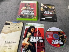 Red Dead Redemption Xbox 360 - Complete CIB Clean Disc w Map Video Game