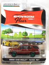 GREENLIGHT CHASE 2022 CHEVROLET TAHOE RST MAROON 1/64 68010-B SHOWROOM FLOOR S 1
