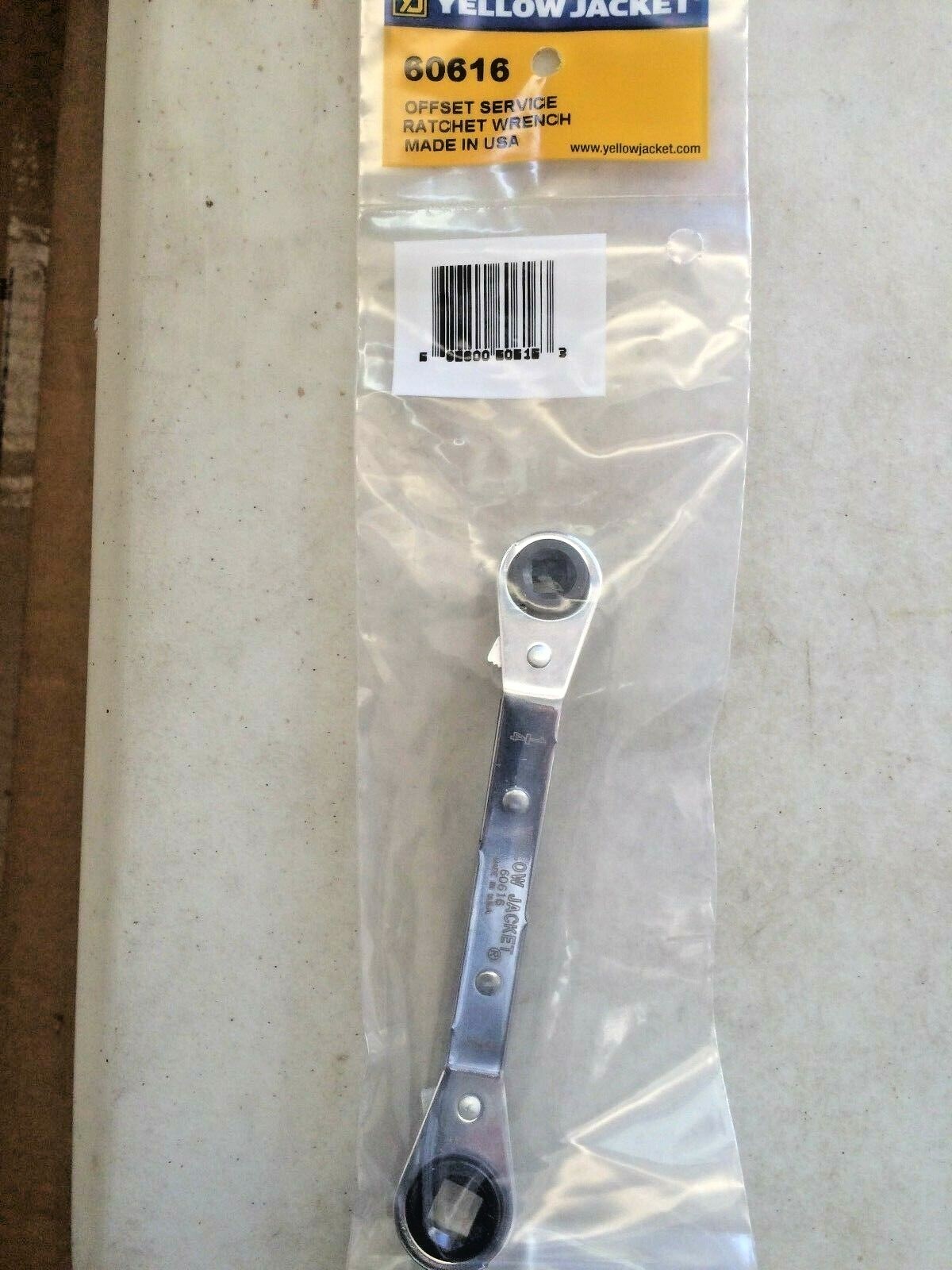 Yellow Jacket 60616 Offset Service Ratchet Wrench Refrigeration Tool