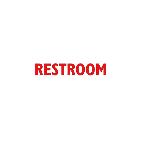 Restroom Toilet Entrance Sign Sticker for Bathroom Toilet Washroom WC Door Wall - Picture 2 of 5