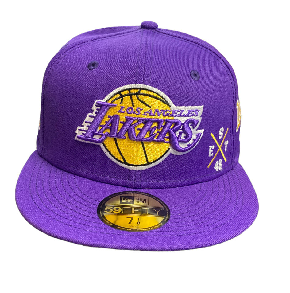 Los Angeles Lakers NBA New Era purple 59FIFTY fitted hat cap | eBay