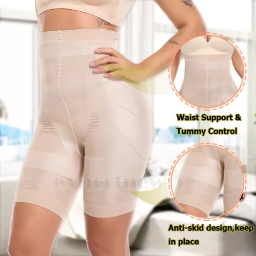 High Waist Tummy Control Trainer Thigh Slimmer Butt Lift Shapewear Girdle Corset - Picture 6 of 25